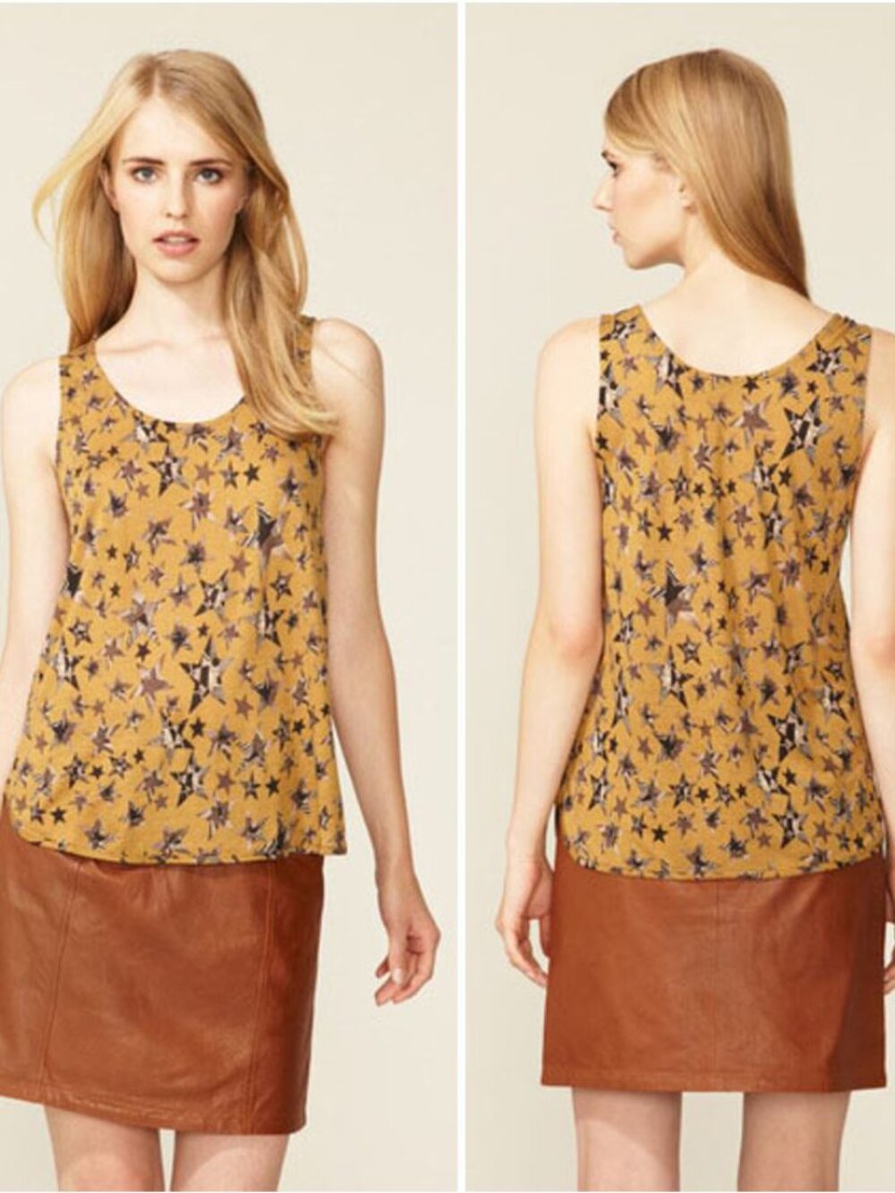 See by Chloe Jersey Knit Printed Tank Size 12 NWOT